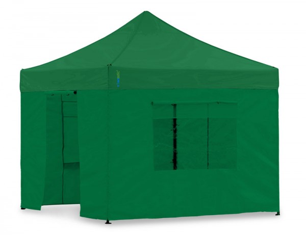 Seitenwand-Set Grün 4x4m für Tentastic Faltpavillon Polyester