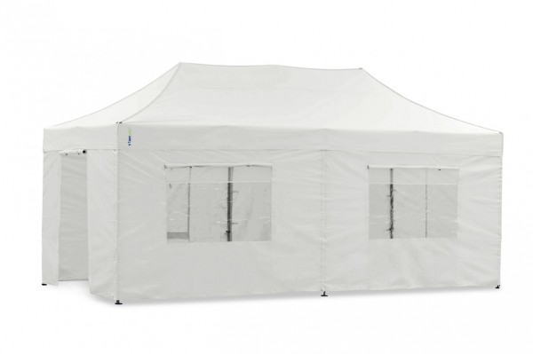 Seitenwand-Set Weiss 4x8m für Tentastic Faltpavillon Polyester