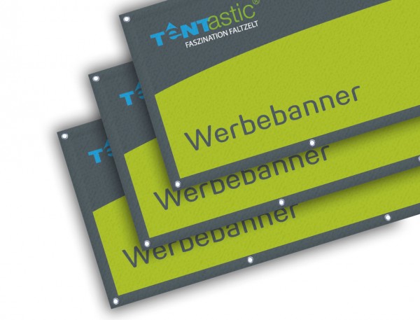 Tentastic Werbebanner, in verschiedenen Größen, für Faltzelt oder Faltpavillon