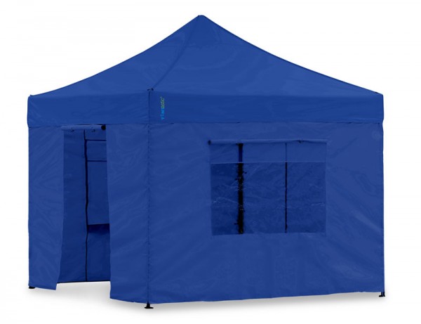 Seitenwand-Set Blau 2,3x2,3m für Tentastic Faltpavillon Polyester