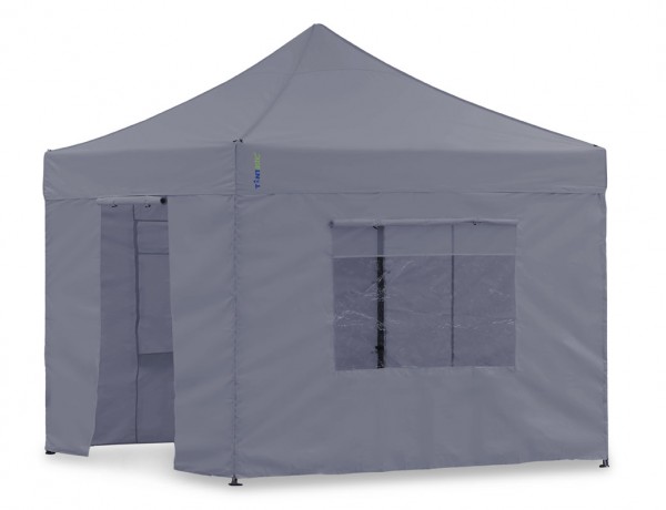 Seitenwand-Set Grau 2,3x2,3m für Tentastic Faltpavillon Polyester